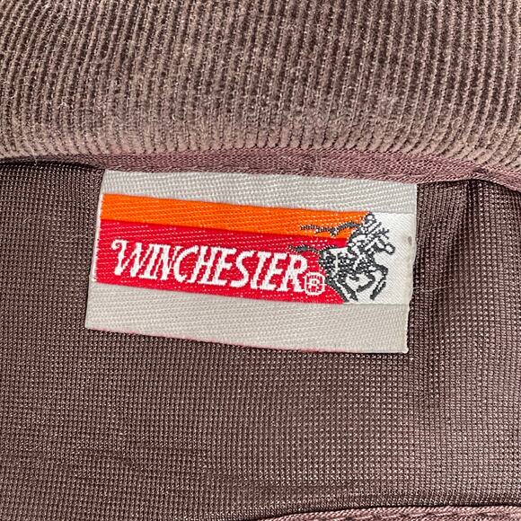 Vintage Winchester Hunting Hat Bird Dog Corduroy Foam Trapper Flaps Brown READ - Picture 6 of 16